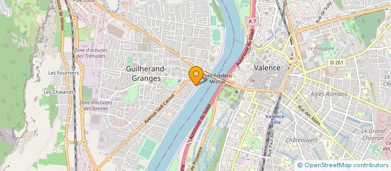 localisation de l'entreprise SCI LES BRANDONS à GUILHERAND-GRANGES