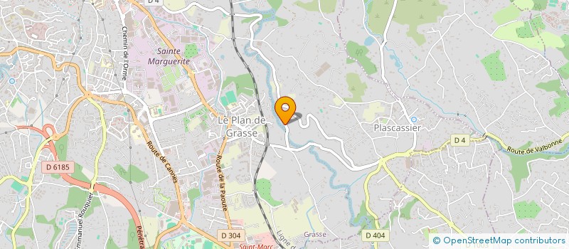 localisation de l'entreprise SCI LES BRASSAURIS à GRASSE