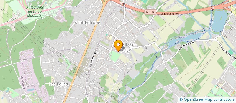 localisation de l'entreprise SCI LES BRETELLES DU CARIBOU  LEUVILLE-SUR-ORGE