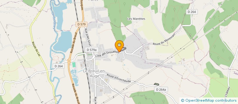 localisation de l'entreprise SCI LES BREUILLOISES  LE BREUIL-EN-AUGE