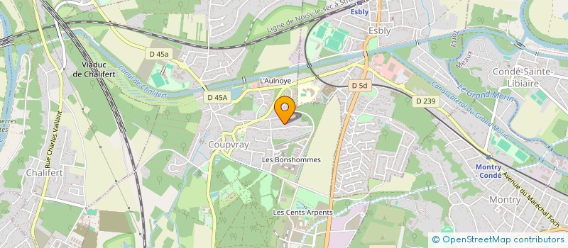 localisation de l'entreprise SCI LES BRIAMS  COUPVRAY