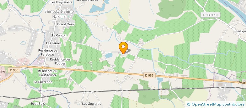 localisation de l'entreprise SCI LES BRIANDS  SAINT-AVIT-SAINT-NAZAIRE