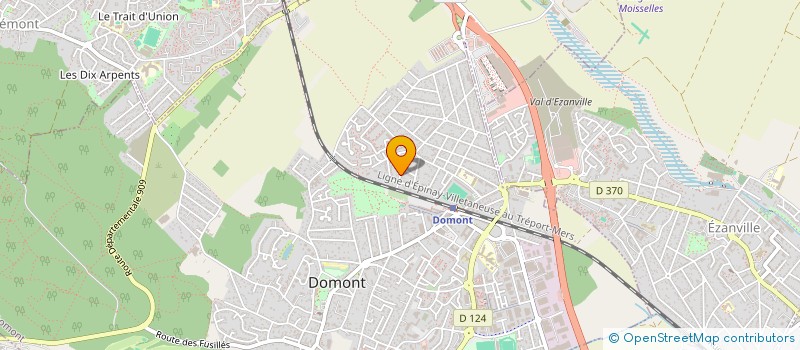 localisation de l'entreprise SCI LES BRILLANT  DOMONT