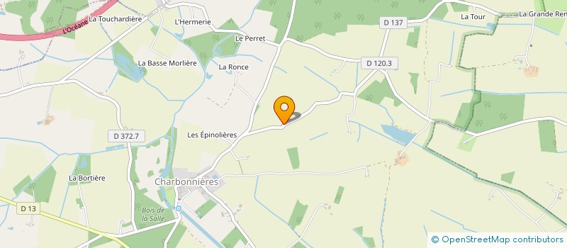 localisation de l'entreprise SCI LES BRILLONS à CHARBONNIERES