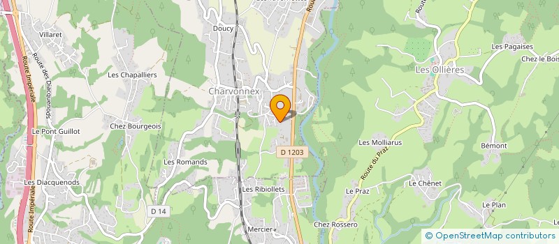 localisation de l'entreprise SCI LES BRIMBELLES  CHARVONNEX