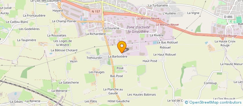 localisation de l'entreprise SCI LES BRIOCHES 1  NOYAL-SUR-VILAINE