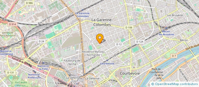 localisation de l'entreprise SCI LES BRIQUES ROUGES à COURBEVOIE