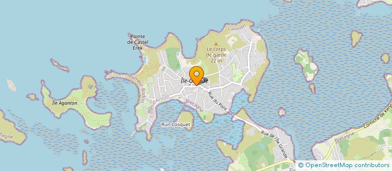 localisation de l'entreprise SCI LES BRISANTS  PLEUMEUR-BODOU