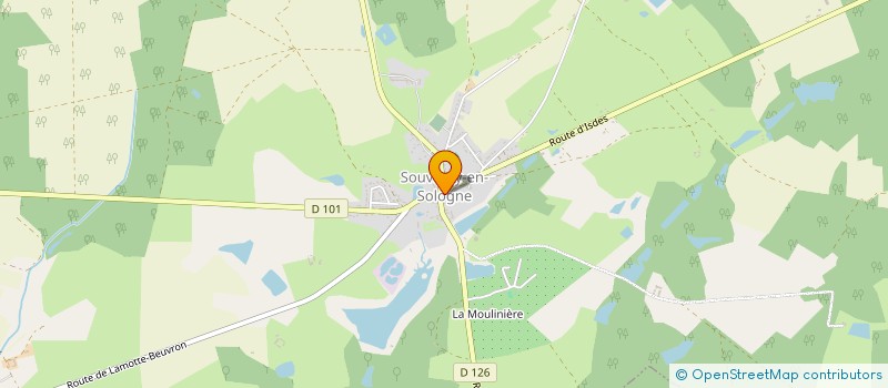 localisation de l'entreprise SCI LES BRISES à SOUVIGNY-EN-SOLOGNE