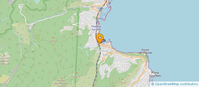 localisation de l'entreprise SCI LES BRISES  THEOULE-SUR-MER