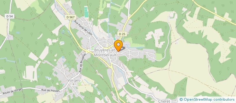 localisation de l'entreprise SCI LES BROCANTAIRES à BRUYERES-ET-MONTBERAULT