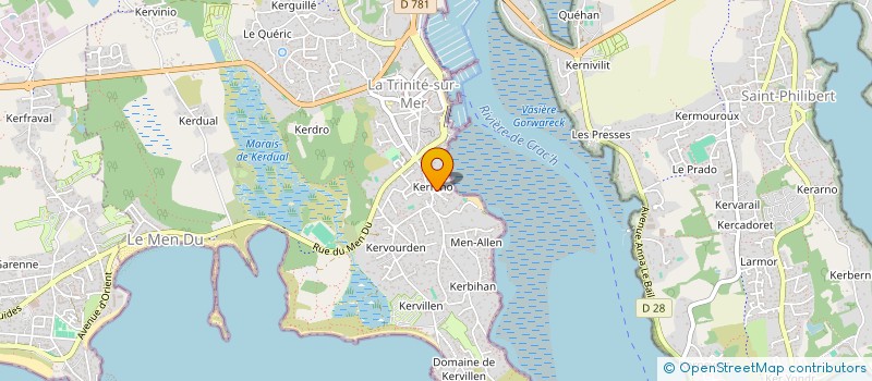 localisation de l'entreprise SCI LES BROCHETS  LA TRINITE-SUR-MER