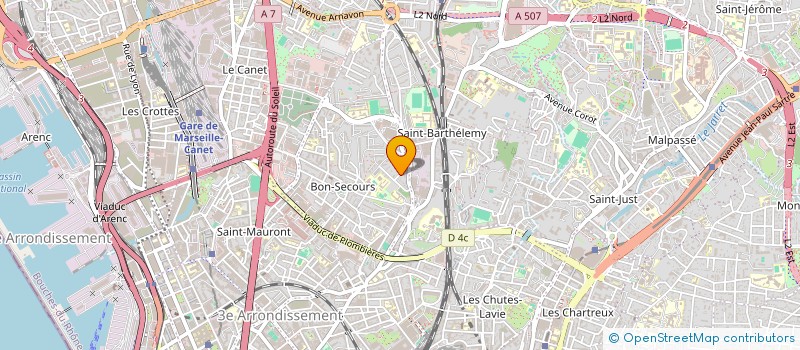 localisation de l'entreprise SCI LES BRONZES à MARSEILLE
