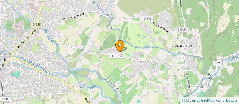 localisation de l'entreprise SCI LES BRONZES A ORCIERES  SAUMANE-DE-VAUCLUSE