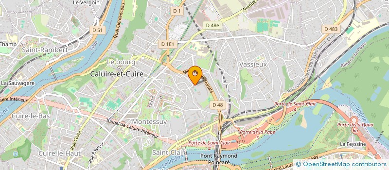 localisation de l'entreprise SCI LES BROSSES  CALUIRE-ET-CUIRE