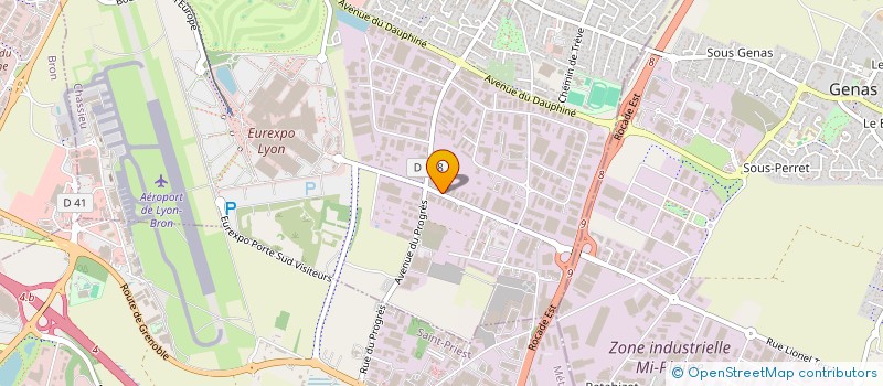 localisation de l'entreprise SCI LES BROSSES LOT 220  CHASSIEU