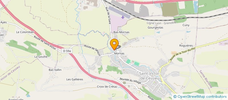 localisation de l'entreprise SCI LES BROTHERS GUILLARD  SAINT-VICTOR-DE-CESSIEU