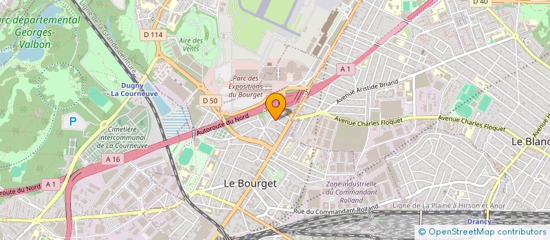localisation de l'entreprise SCI LES BROUAS à LE BOURGET