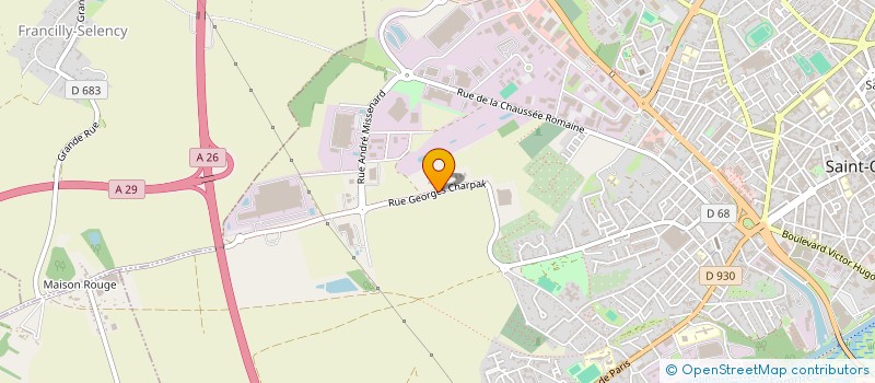 localisation de l'entreprise SCI LES BROUCKS à SAINT-QUENTIN