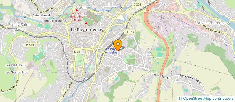 localisation de l'entreprise SCI LES BROUSSAILLES  LE PUY-EN-VELAY