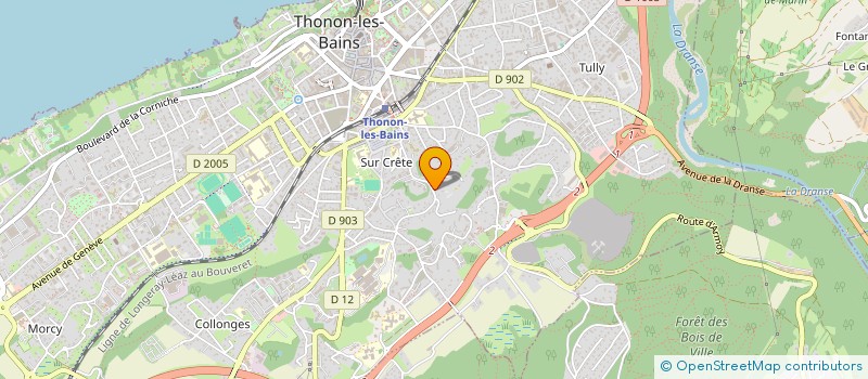 localisation de l'entreprise SCI LES BRUANTS à THONON-LES-BAINS