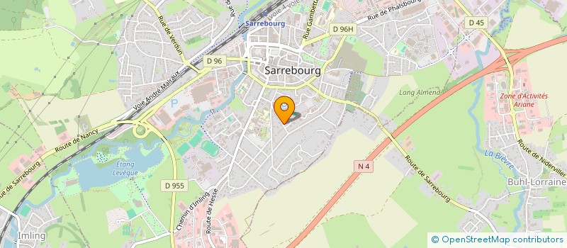localisation de l'entreprise SCI LES BRUGES à SARREBOURG