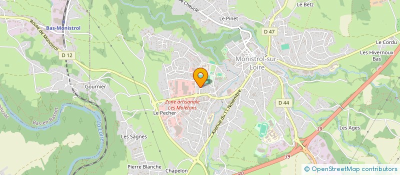 localisation de l'entreprise SCI LES BRUNELLES  MONISTROL-SUR-LOIRE