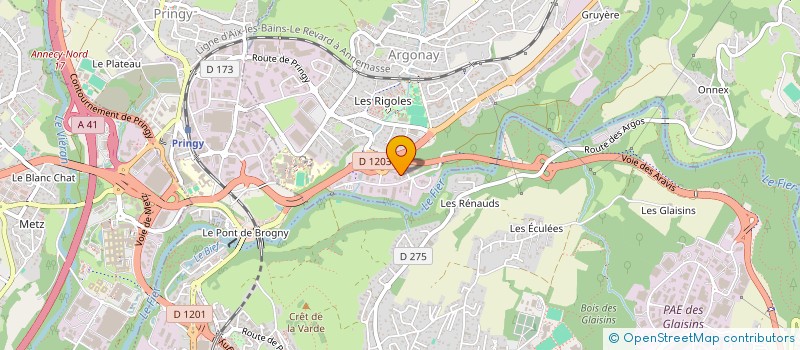 localisation de l'entreprise SCI LES BRUNES  ARGONAY