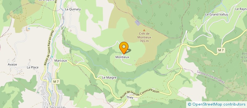 localisation de l'entreprise SCI LES BRUYERES  SAINT-PAUL-EN-JAREZ