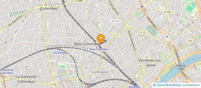 localisation de l'entreprise SCI LES BRUYERES à BOIS-COLOMBES