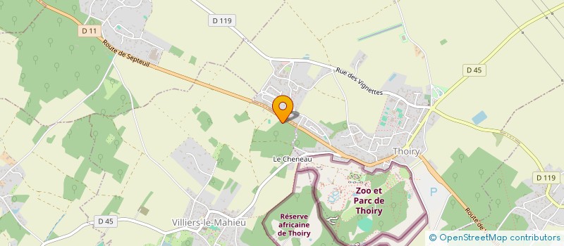 localisation de l'entreprise SCI LES BRUYERES  VILLIERS-LE-MAHIEU