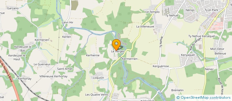 localisation de l'entreprise SCI LES BRUYERES  LORIENT