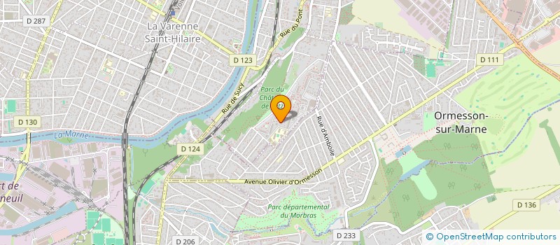 localisation de l'entreprise SCI LES BRUYERES  CHENNEVIERES-SUR-MARNE