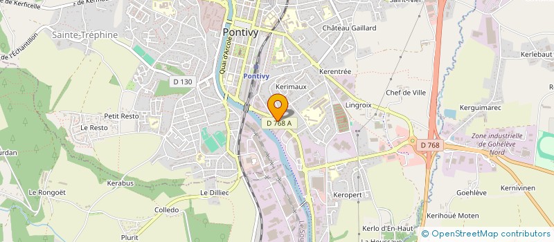 localisation de l'entreprise SCI LES BRUYERES  PONTIVY