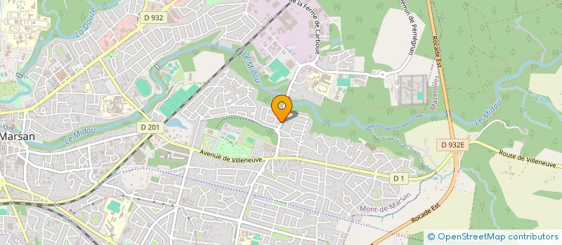 localisation de l'entreprise SCI LES BRUYERES  MONT-DE-MARSAN