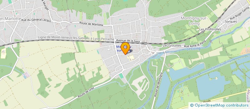 localisation de l'entreprise SCI LES BRUYERES  MONTIGNY-SUR-LOING