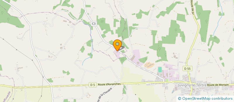 localisation de l'entreprise SCI LES BRUYERES  LE MESNIL-ADELEE