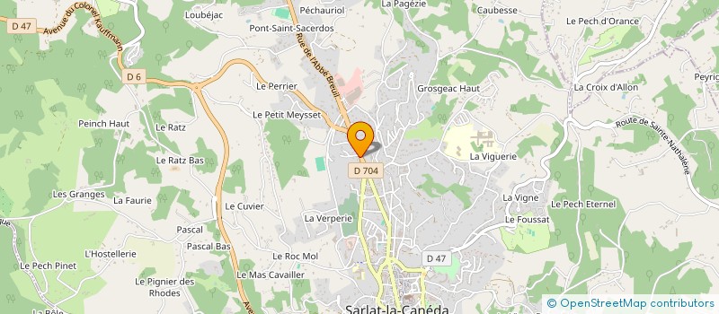 localisation de l'entreprise SCI LES BRUYERES à SARLAT-LA-CANEDA