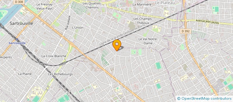 localisation de l'entreprise SCI LES BRUYERES  HOUILLES