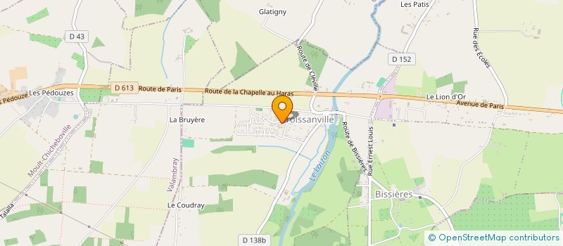 localisation de l'entreprise SCI LES BRUYERES  MEZIDON VALLEE D'AUGE