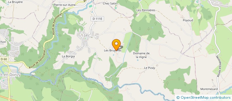localisation de l'entreprise SCI LES BRUYERES  JAS