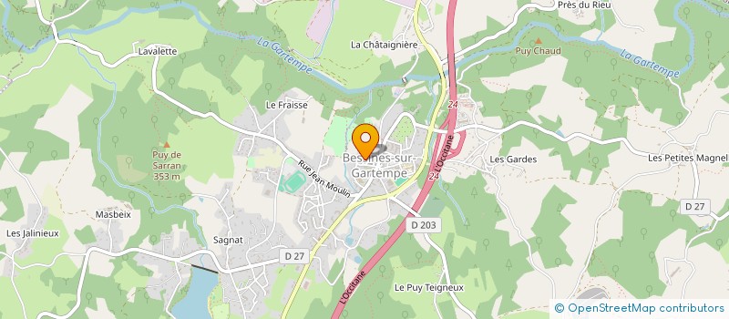 localisation de l'entreprise SCI LES BRUYERES à FOLLES