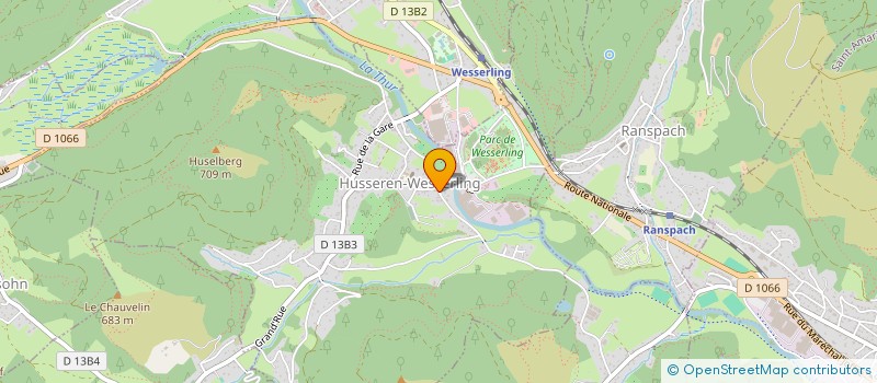 localisation de l'entreprise SCI LES BRUYERES  HUSSEREN-WESSERLING