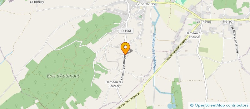 localisation de l'entreprise SCI LES BRUYERES  FARAMANS