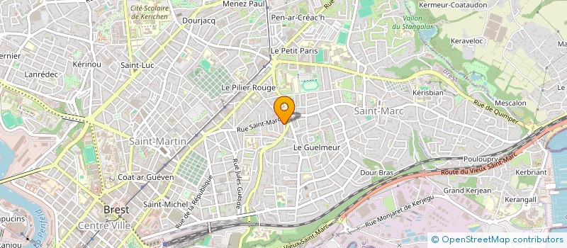 localisation de l'entreprise SCI LES BRUYERES  BREST