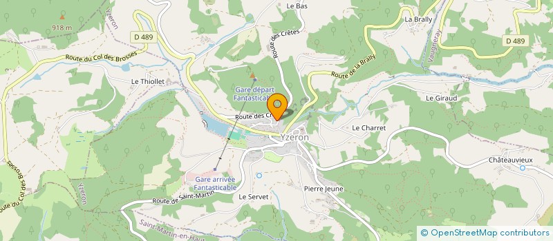 localisation de l'entreprise SCI LES BRUYERES  YZERON