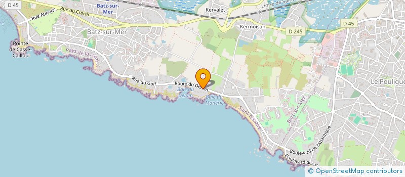 localisation de l'entreprise SCI LES BRUYERES  BATZ-SUR-MER