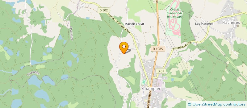 localisation de l'entreprise SCI LES BRUYERES  CHAMPIER