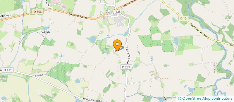 localisation de l'entreprise SCI LES BRUYERES  CALIGNAC