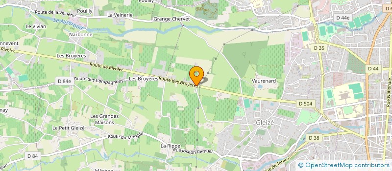 localisation de l'entreprise SCI LES BRUYERES  GLEIZE